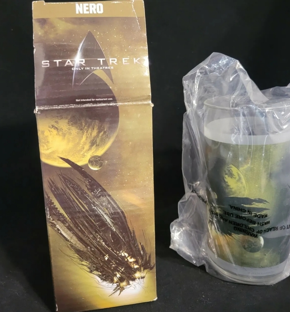 Vintage Star Trek Nero Collectible Glass 2008 Burger King Glass Collection